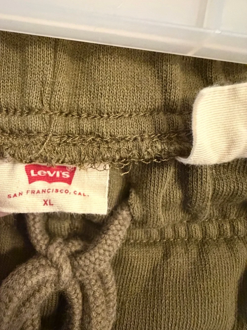 Levi's Olive Drawstring Jogger Sweatpants